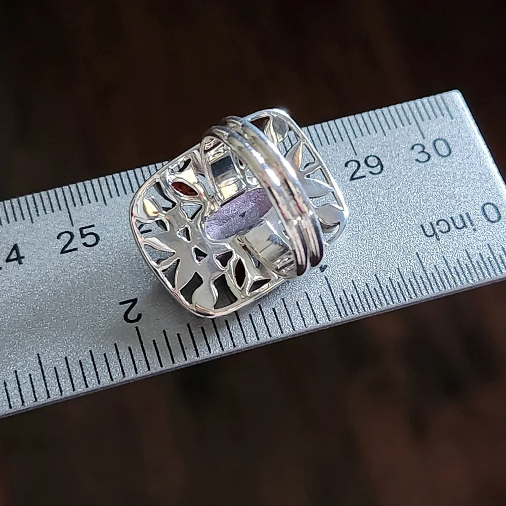 Nicky Butler 925 Sterling Silver Pink Quartz Garnet Designer Gemstone Ring NWT